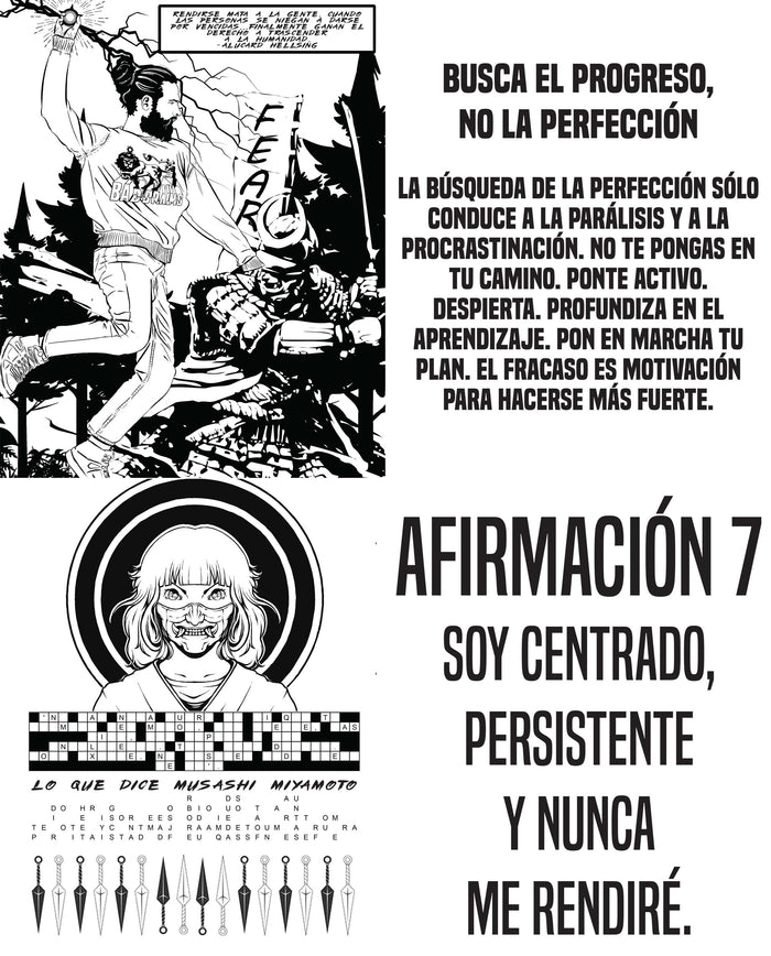 El Mal y El Bushido — interior page